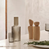 ferm LIVING | Wooden Pebble Grinder for Salt & Pepper - Light Wood