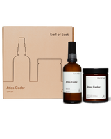 Atlas Cedar Duo Gift Set by Earl of East with 170ml scented candle and 100ml Home Mist