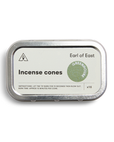 Greenhouse Incense Cones by Earl of East in recyclable aluminium tin