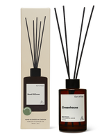 Greenhouse Reed Diffuser 150ml by Earl of East in amber glass bottle with reeds