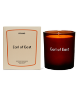 Strand Scented Candle 260ml by Earl of East in amber glass vessel