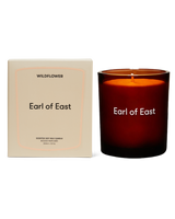 Wildflower Scented Candle 260ml by Earl of East in amber glass vessel