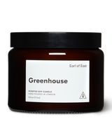 Greenhouse Large Scented Candle 500ml by Earl of East in large amber glass jar