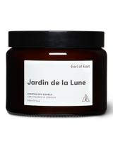 Jardin de la Lune Large Scented Candle 500ml by Earl of East in large amber glass jar