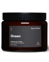 Onsen Scented Candle 500ml by Earl of East in large amber glass jar