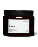 Strand Large Scented Candle 500ml by Earl of East in large amber glass jar