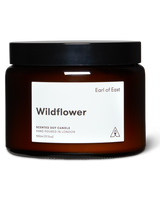 Wildflower Large Scented Candle 500ml by Earl of East in large amber glass jar