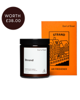 Strand Starter Scent Set by Earl of East with 170ml scented candle and air freshener