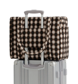 BAGGU | Small Cloud Carry-On Bag - Blurred Gingham Brown