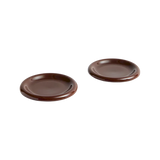 HAY | Barro Plate Set of Two - Ø18 - Burgundy