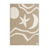 ferm LIVING | Kove Applique Quilted Blanket - Tan/Cashmere