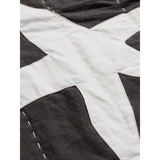 ferm LIVING | Kove Applique Quilted Blanket - Charcoal/Elm Green