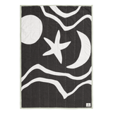 ferm LIVING | Kove Applique Quilted Blanket - Charcoal/Elm Green