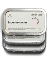 Wildflower Incense Cones Set of 3 by Earl of East with three recyclable aluminium tins