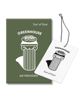 Greenhouse Air Freshener by Earl of East in recyclable card packaging