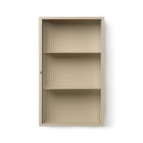 ferm LIVING | Haze Wall Cabinet - Reeded Glass - Cashmere