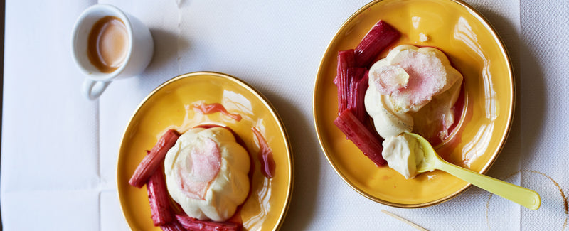 Bre Graham's Perfumed Panna Cotta & Rhubarb