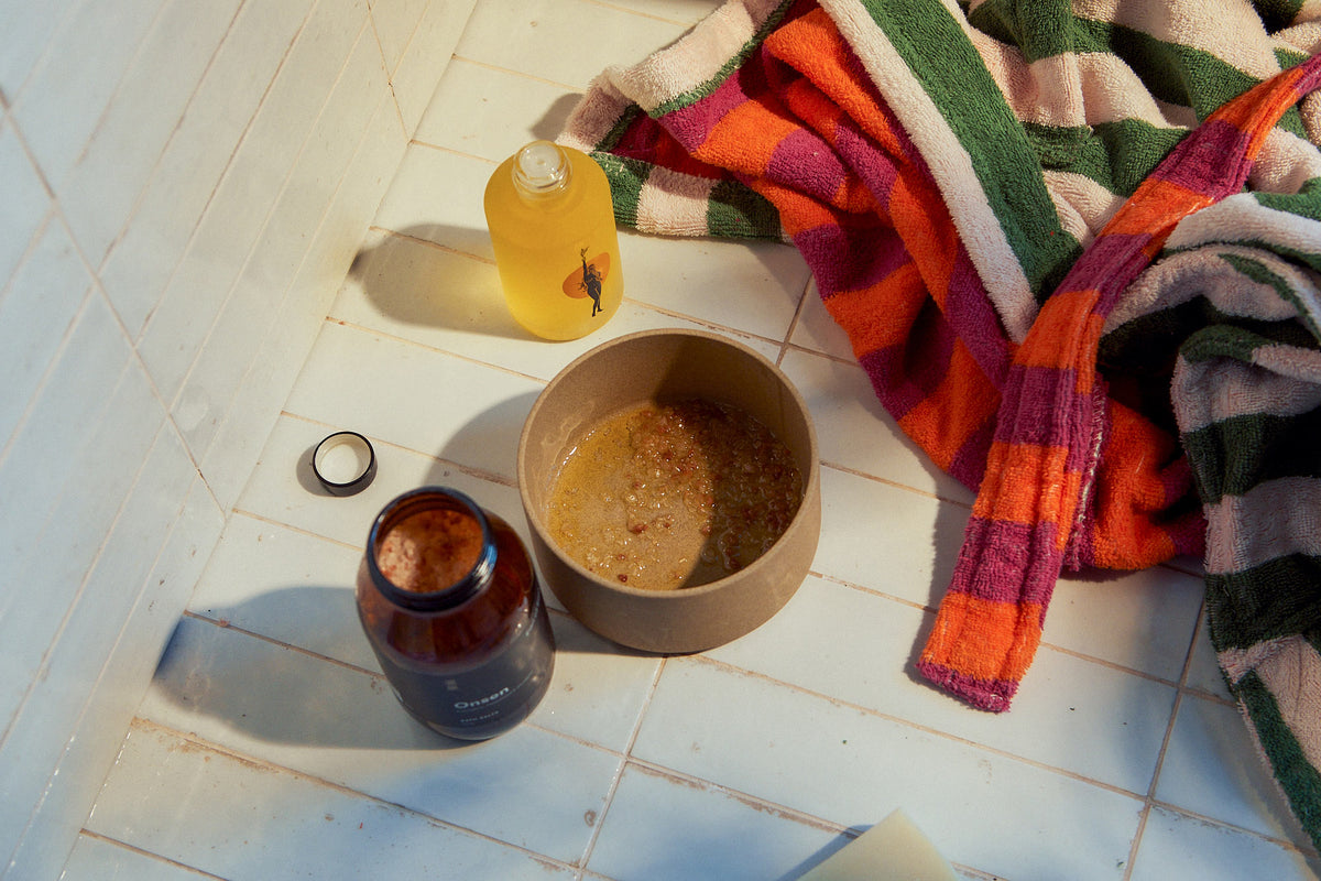 Bath Salt Body Scrub Recipe & The Bathing Playlist