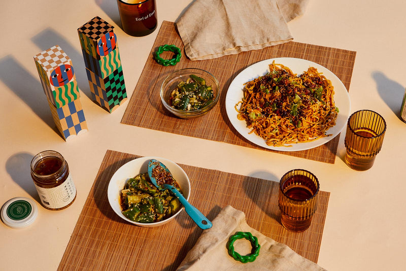 Chilled Sesame & Peanut Noodles Recipe
