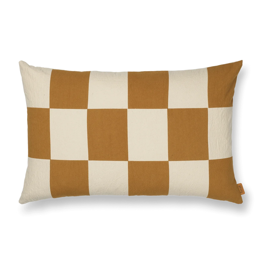 Fold Patchwork Cushion, Sugar Kelp by ferm LIVING