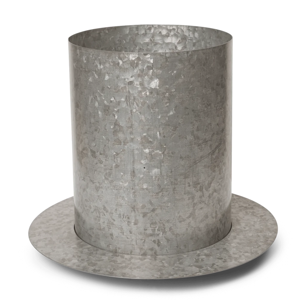 Auran Pot, Galvanized, Large by ferm LIVING