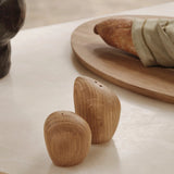 ferm LIVING | Cairn Salt and Pepper Shakers - Set of 2 - Light Wood