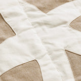 ferm LIVING | Kove Applique Quilted Blanket - Tan/Cashmere
