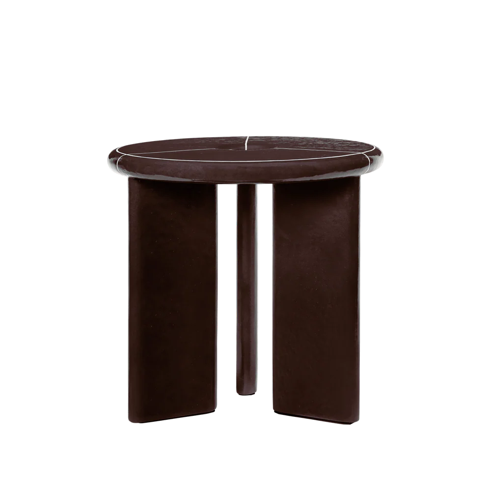 Deya Side Table, Ø47, Chestnut by ferm LIVING