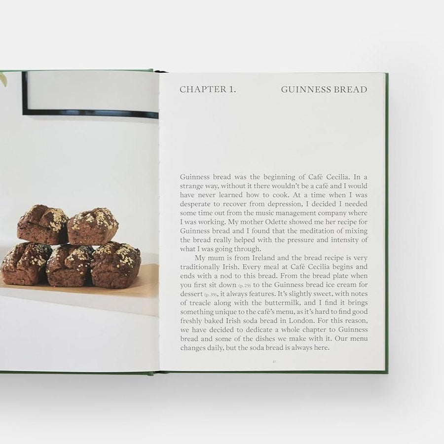 Cafe Cecilia Cookbook by Diana Henry & Max Rocha by Cookbooks, open to a recipe spread