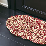 HAY | Coco Swirl Door Mat - Bordeaux & Off-White