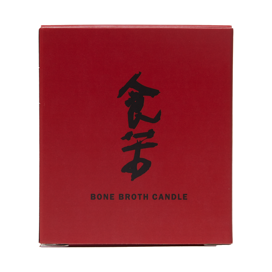Bone Broth Scented Candle by Eat Bitter, gift box