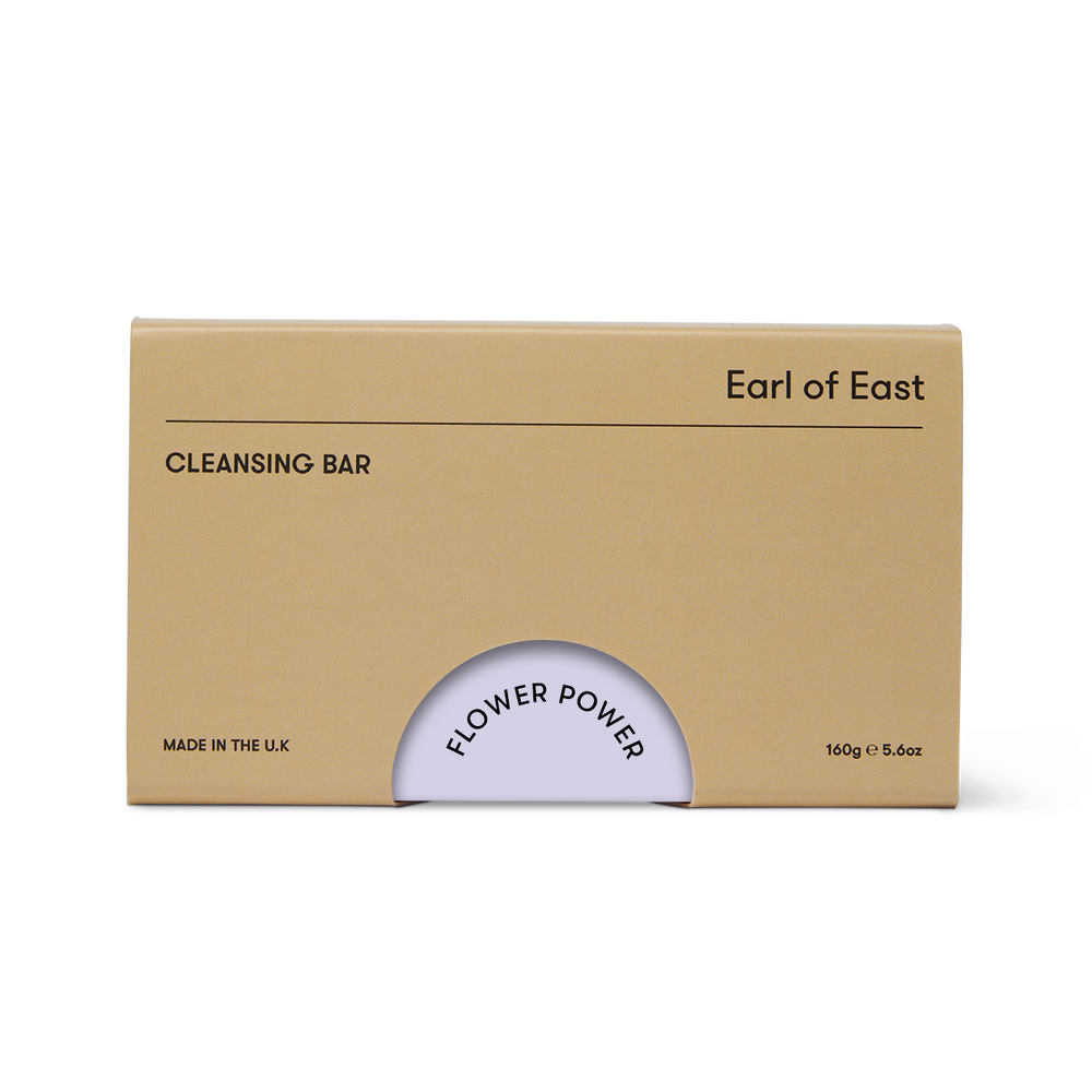 Cleansing Bar Soap, Flower Power, 160g by Earl of East, in its box