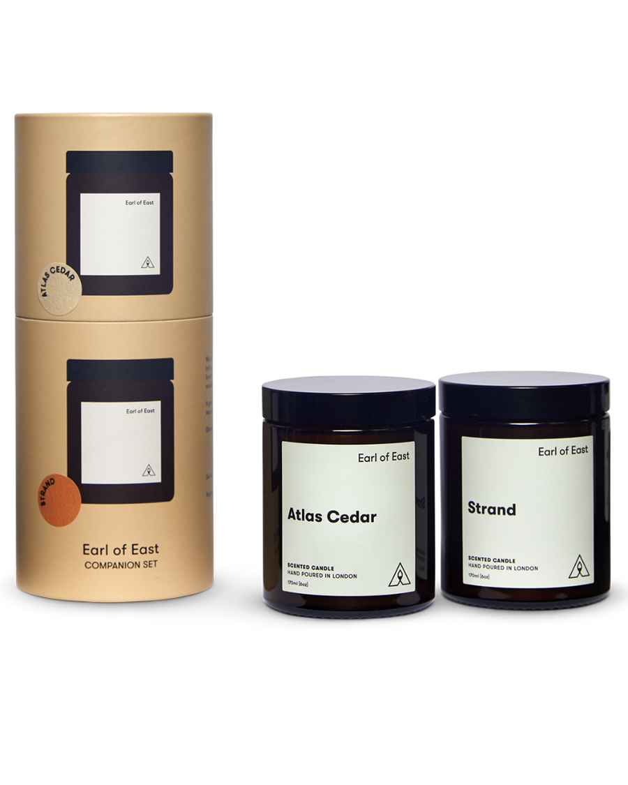 Grounding Candle Companion Set by Earl of East, with its gift tube