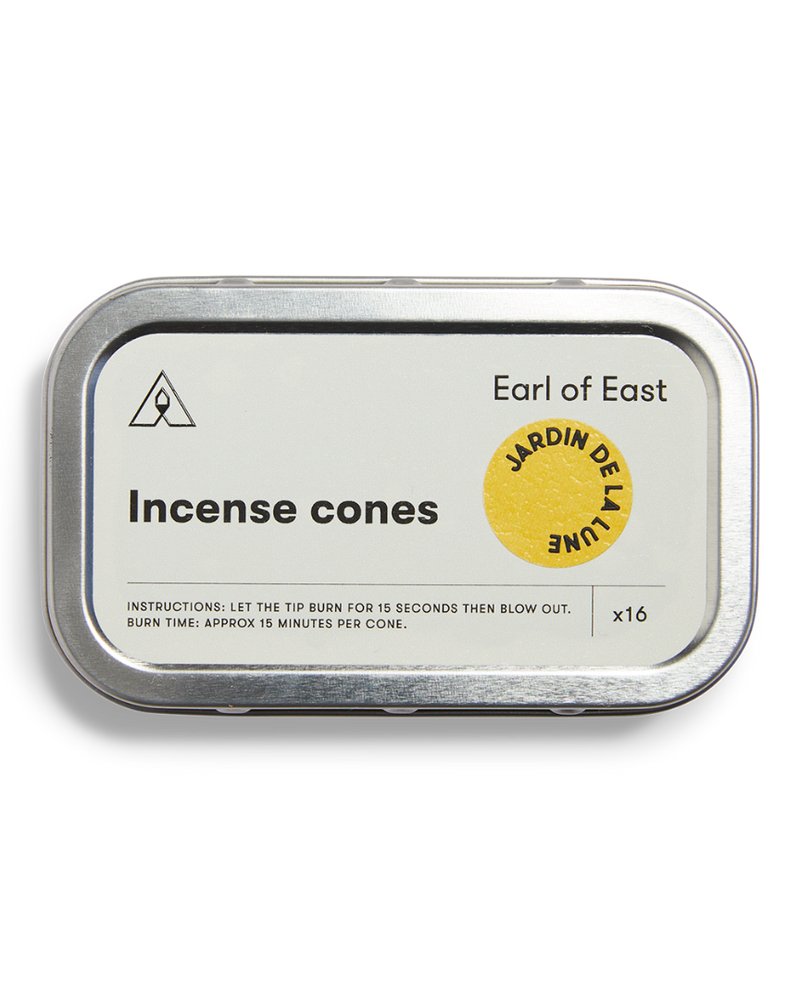  Jardin de la Lune Incense Cones by Earl of East in recyclable aluminium tin 