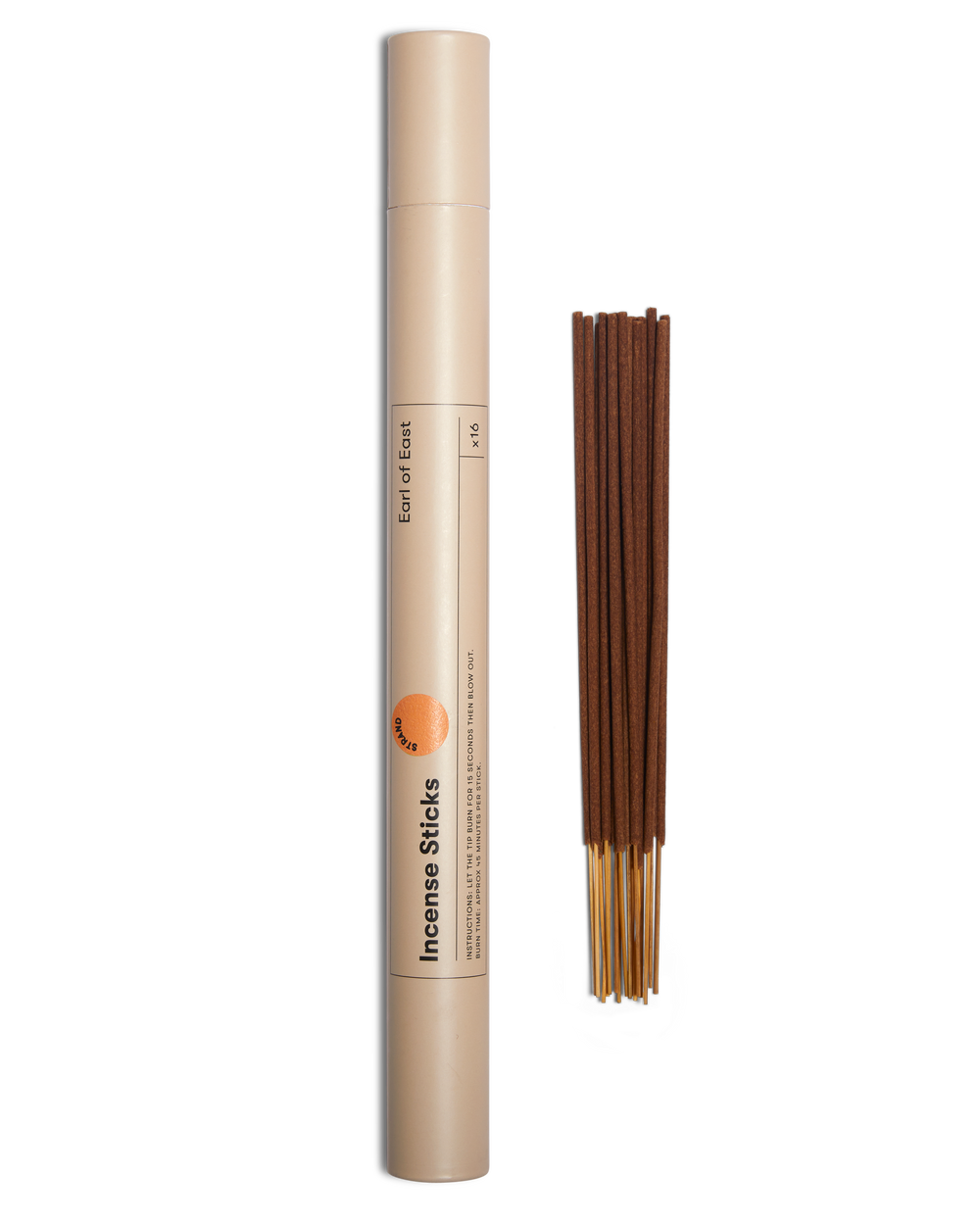 Strand Incense Sticks by Earl of East in recyclable cardboard tube
