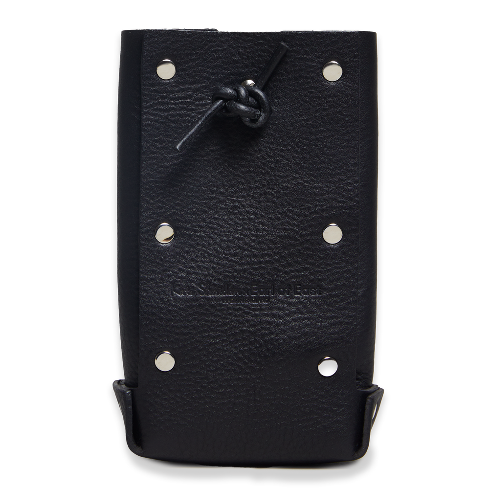 Leather Jigsaw Pouch, Tumbled Black by Earl of East x Kate Sheridan