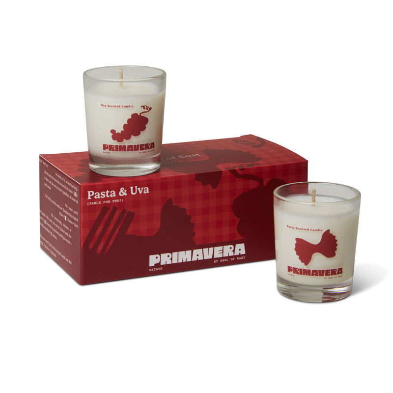  Pasta & Uva Votive Candle Set, 2 x 75ml by Earl of East, set with its box 