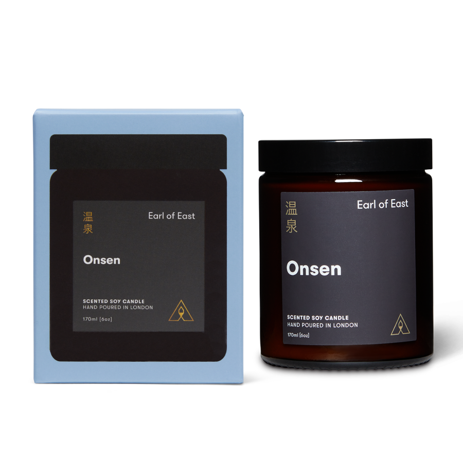 Onsen Scented Candle, 170ml by Earl of East, with its box