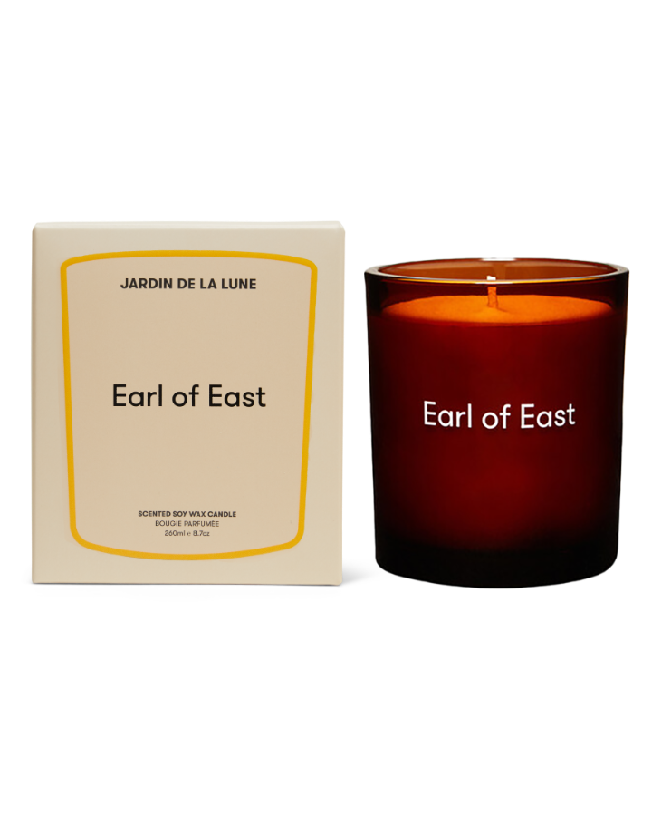 Jardin de la Lune Scented Candle 260ml by Earl of East in amber glass vessel