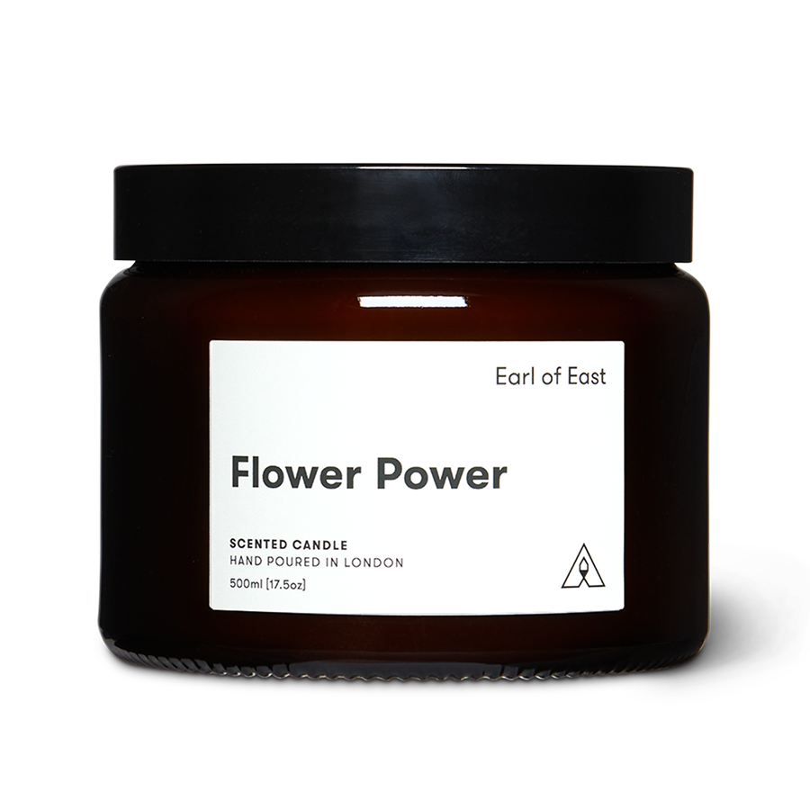 Flower Power, Soy Wax Candle, 500ml [17.5oz] by Earl of East