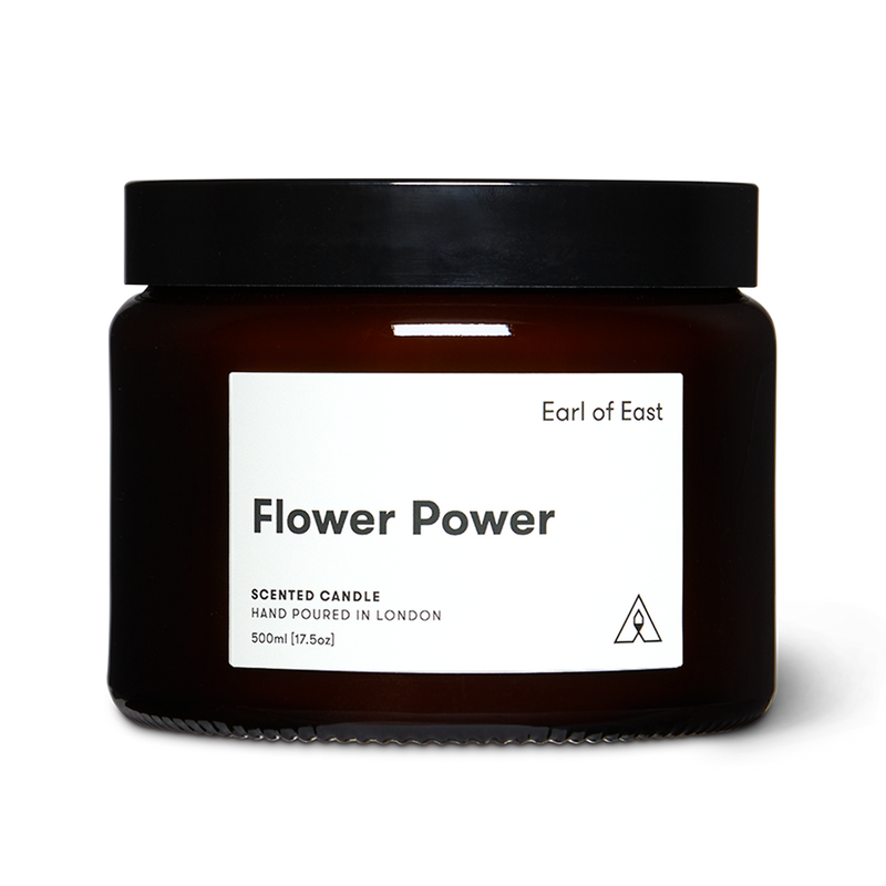  Flower Power, Soy Wax Candle, 500ml [17.5oz] by Earl of East 