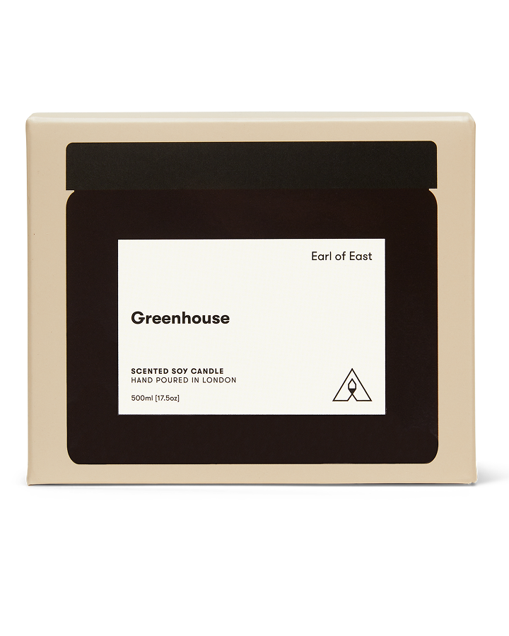 Greenhouse Large Scented Candle, 500ml by Earl of East, with its box