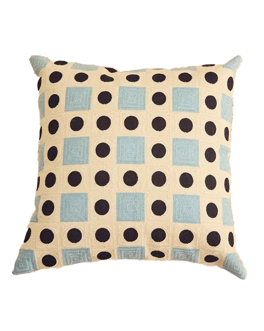 Rivet Embroidered Cushion, 18x18