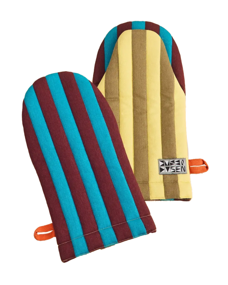  Stripe Oven Mitt, Dragonfly by Dusen Dusen, pair 