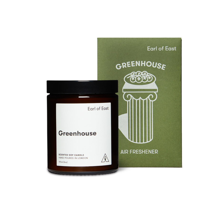 Greenhouse Starter Scent Set by Earl of East, with its green box