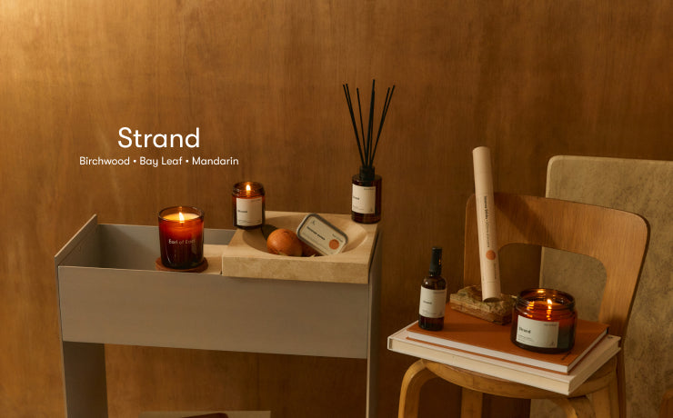 Strand home fragrance by Earl of East with coastal scent notes
