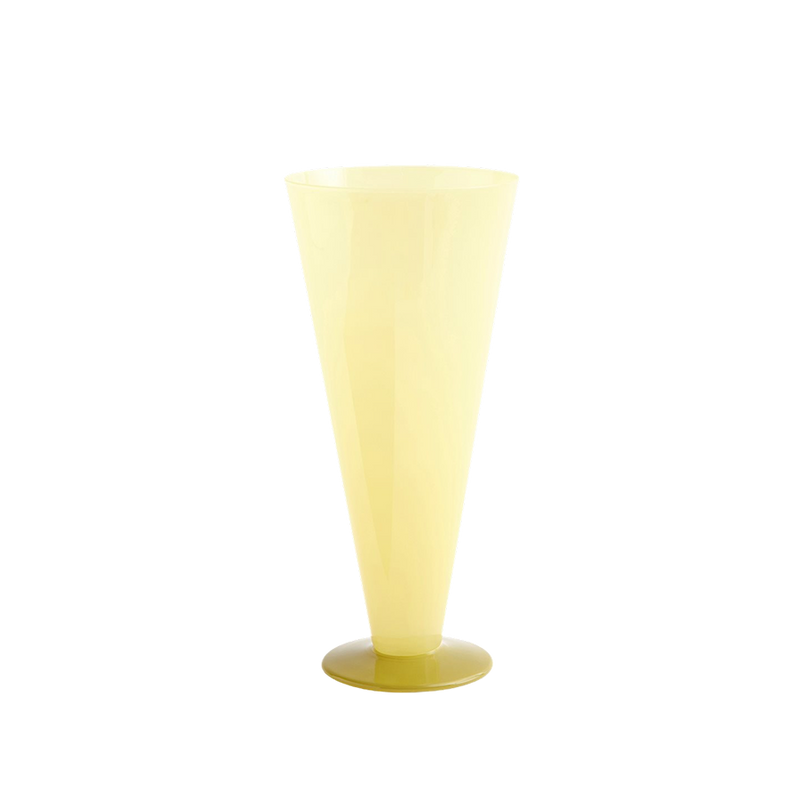  Conical Vase, Large, Yellow by HAY 