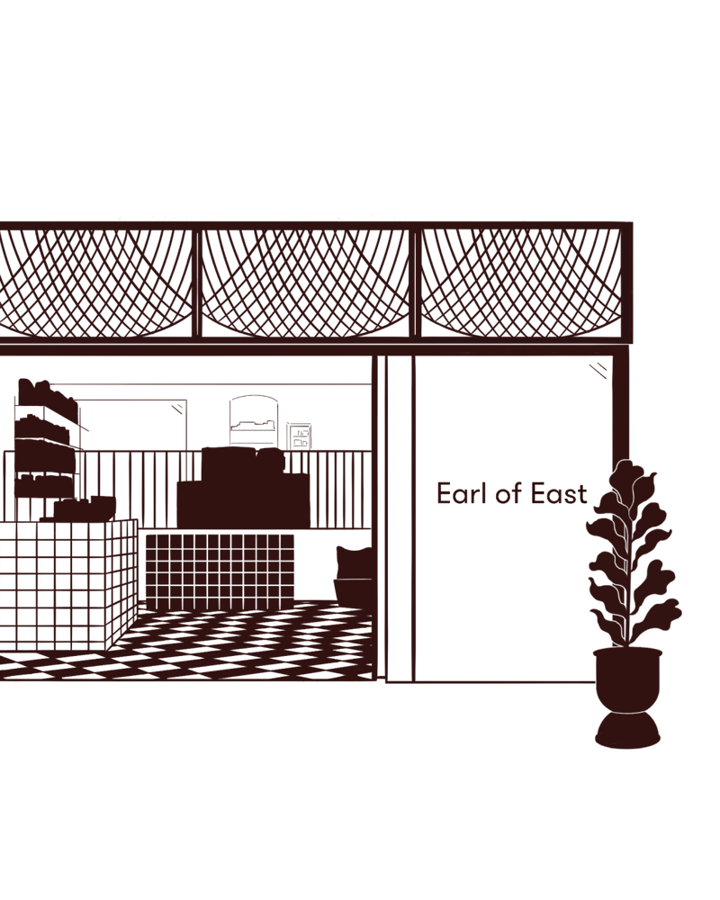 Illustration of the Earl of East Redchurch Street store