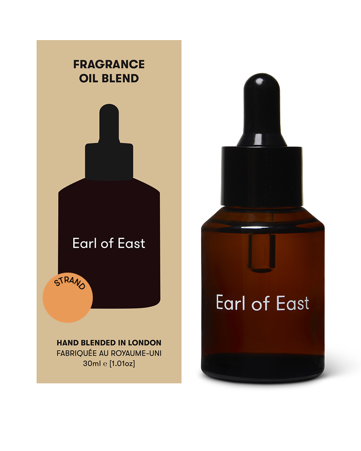 Strand Fragrance Oil Blend 30ml by Earl of East in amber glass dropper bottle