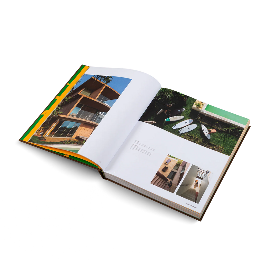 Surf Shacks by Gestalten, open to a photo spread